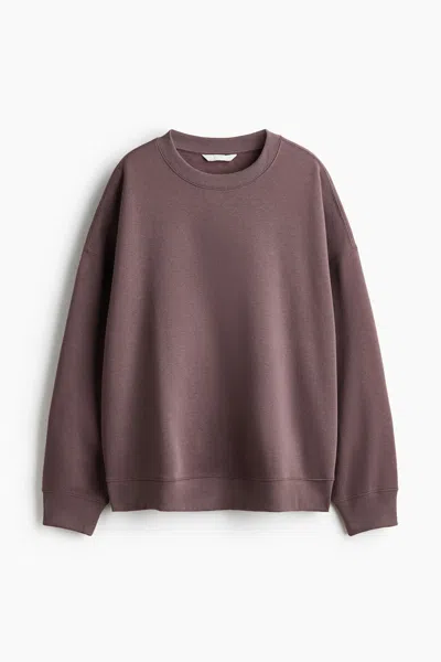 H&m Oversized Sweatshirt In Purple