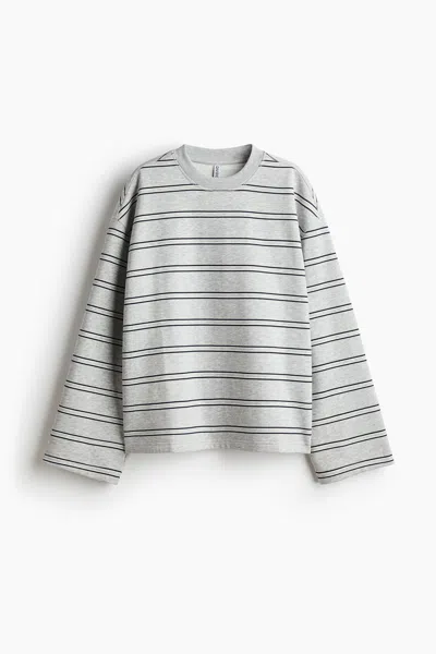 H&m Oversized Sweatshirt In Gray