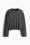 H&m Oversized Top In Gray