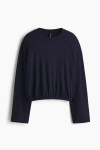 H&m Oversized Top In Blue