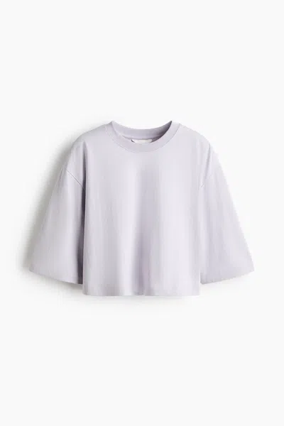 H&m Oversized T-shirt In Purple