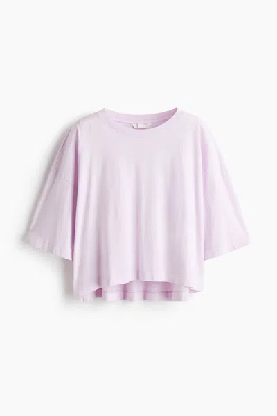 H&m Oversized T-shirt In Purple