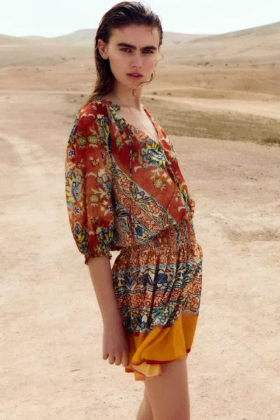 H&m Oversized Tunic Dress In Multi