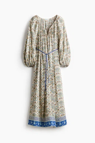 H&m Oversized Tunic Dress In Multi