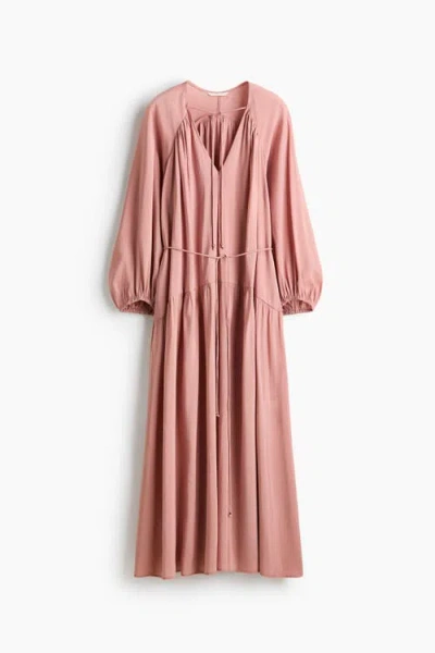 H&m Oversized Tunic Dress In Pink