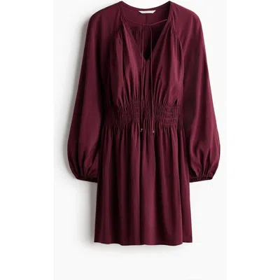 H&m Oversized Tunic Dress In Purple