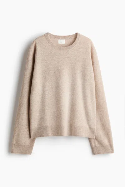 H&m Oversized Wool Sweater In Brown