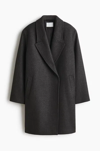 H&m Oversized Wool-blend Coat In Gray
