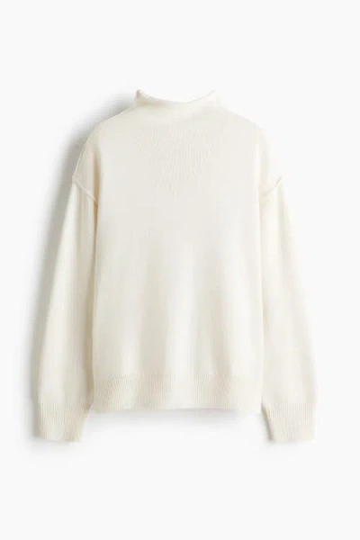 H&m Oversized Wool-blend Sweater In Neutral