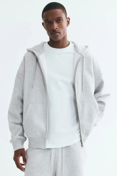 H&m Oversized-fit Hooded Jacket In Gray