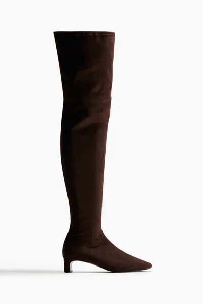 H&m Over-the-knee Boots In Brown