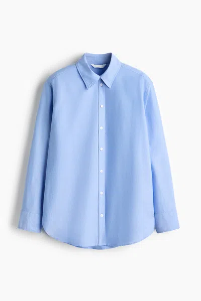 H&m Oxford Shirt In Blue