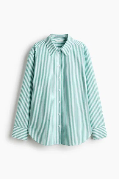 H&m Oxford Shirt In Green