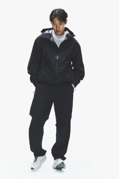 H&m Packable Rain Jacket With Stormmove In Black