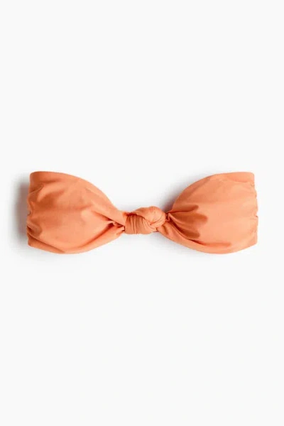 H&m Padded Bandeau Bikini Top In Orange