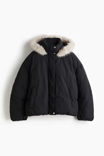 H&m Padded Jacket In Black