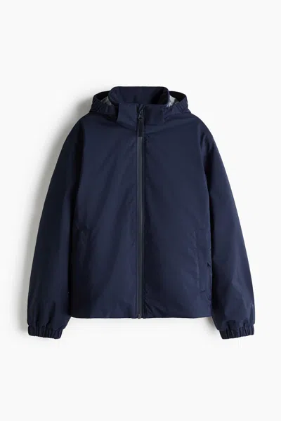 H&m Kids' Padded Rain Jacket With Stormmove In Blue