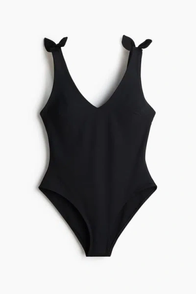 H&m Padded-cup Swimsuit In Black