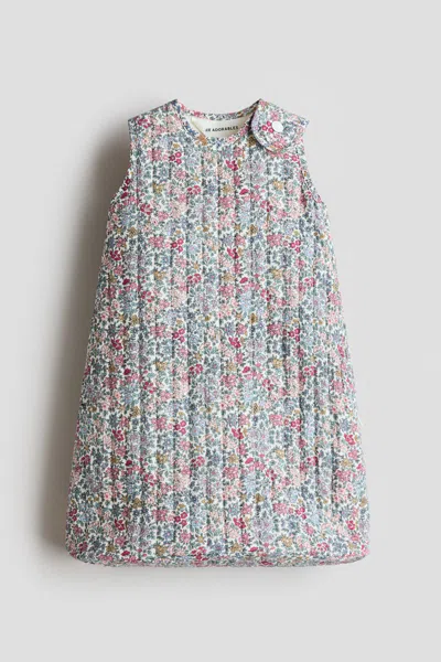 H&m Patterned Baby Sleep Bag In Green/floral