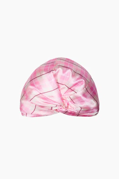 H&m Patterned Hair Bonnet In Pink