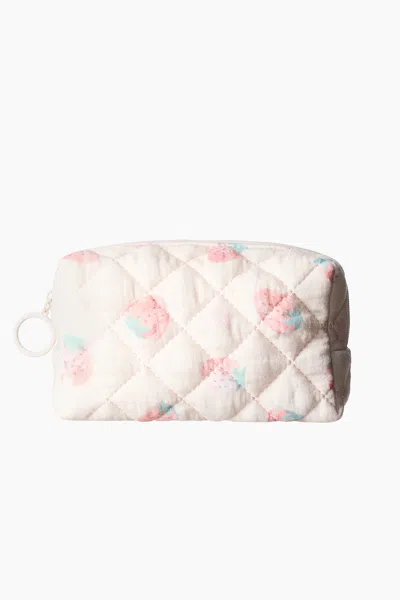 H&m Patterned Makeup Bag In Light Pink/strawberries