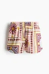 H&m Patterned Poplin Shorts In Multi