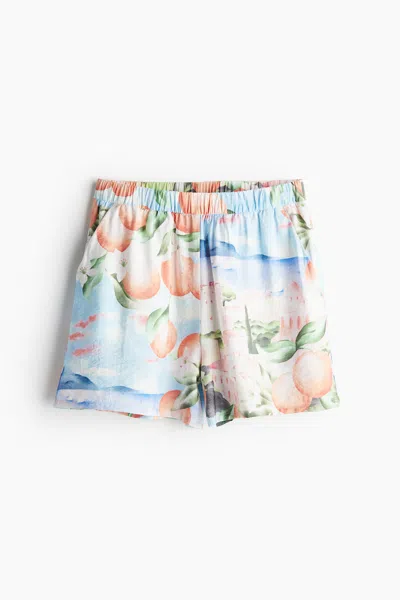 H&m Patterned Pull-on Shorts In Multi