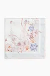 H&m Patterned Scarf In Ivory/floral