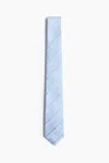 H&m Patterned Tie In Light Blue/striped