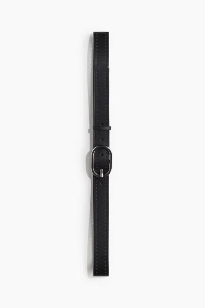 H&m Perforated Belt In Black