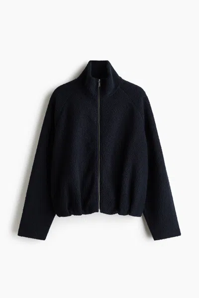 H&m Pile Jacket In Blue