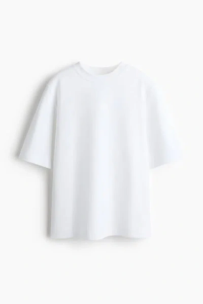 H&m Pima Cotton T-shirt In White