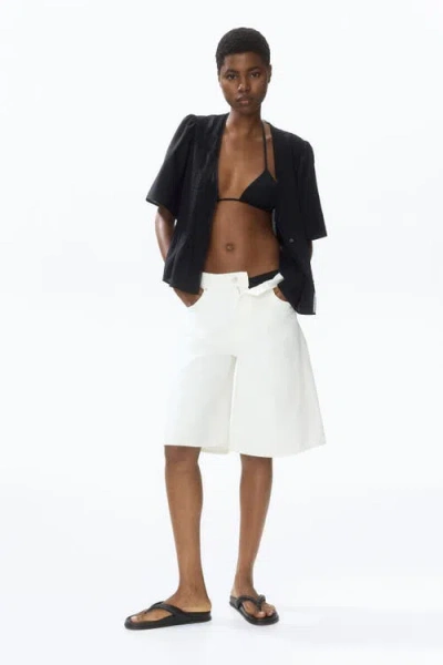 H&m Pintucked Blouse In Black