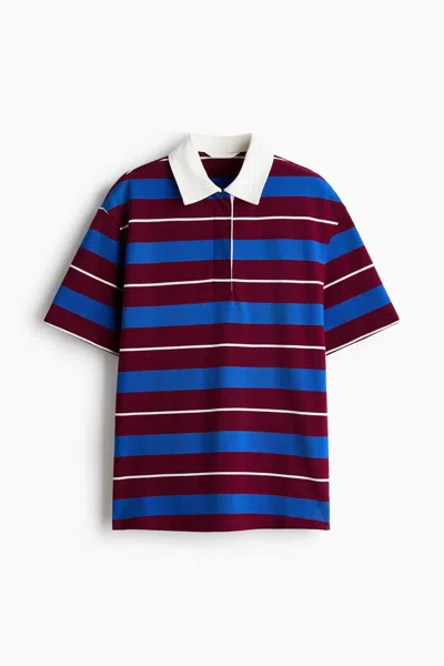 H&m Piqué Polo Shirt In Blue