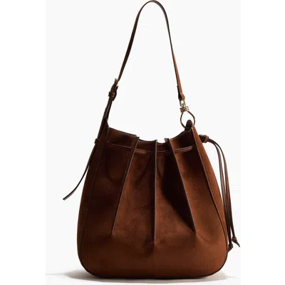 H&m Pleated Shoulder Bag In Brown