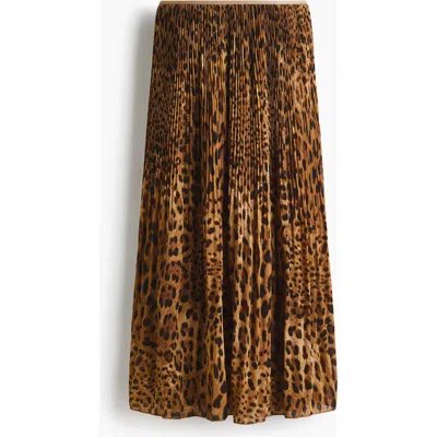 H&m Plissé Skirt In Multi