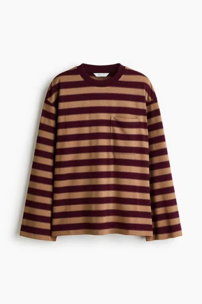 H&m Pocket-detail Top In Brown