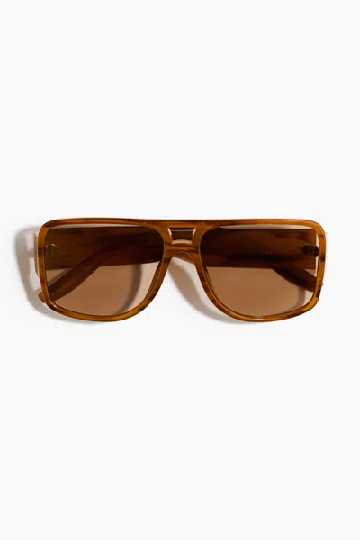H&m Polarized Sunglasses In Brown/tortoiseshell Pattern