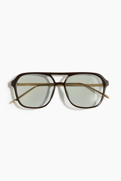H&m Polarized Sunglasses In Dark Brown