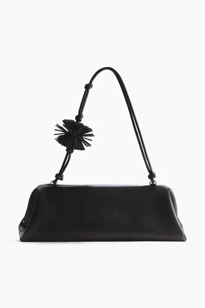 H&m Pompom-detail Shoulder Bag In Black