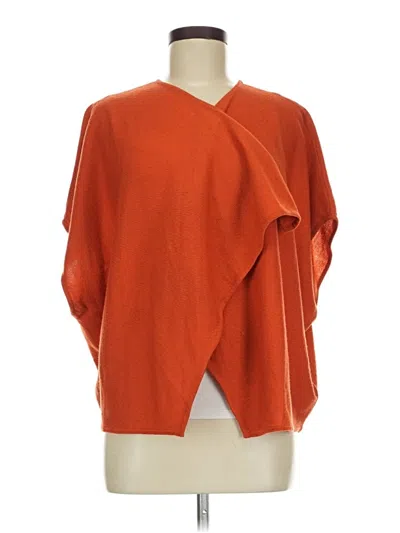 Pre-owned H&m Poncho In Orange