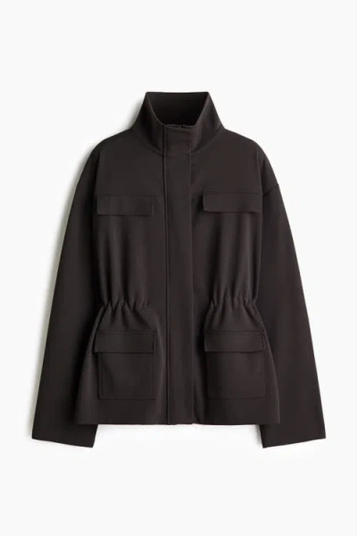 H&m Ponte Di Roma Jacket In Black