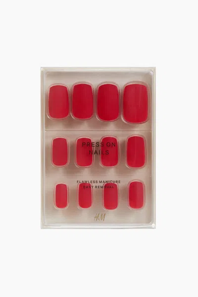 H&m Press-on Nails In Firecracker