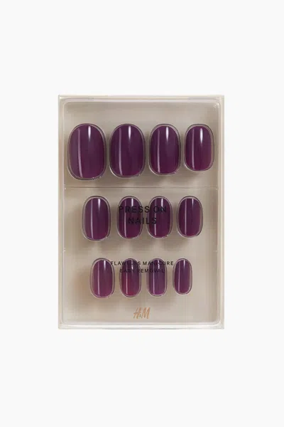 H&m Press-on Nails In Purple