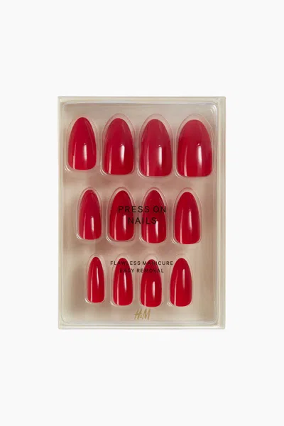 H&m Press-on Nails In Red