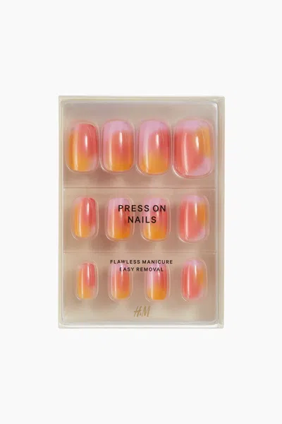 H&m Press-on Nails In Tangerine Twist