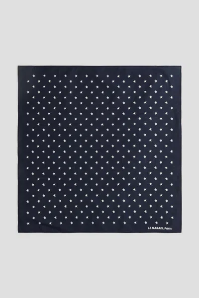 H&m Kids' Printed Cotton Scarf In Blue