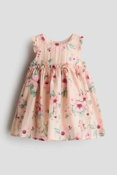 H&m Babies'  Printed Dress In Brown