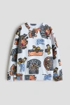 H&m Kids'  Printed Sweatshirt In Blue