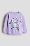 H&m Kids'  Printed Sweatshirt In Purple